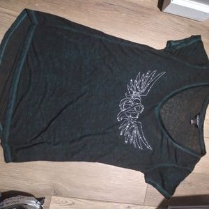 Rock & Republic Burn out embellished tee